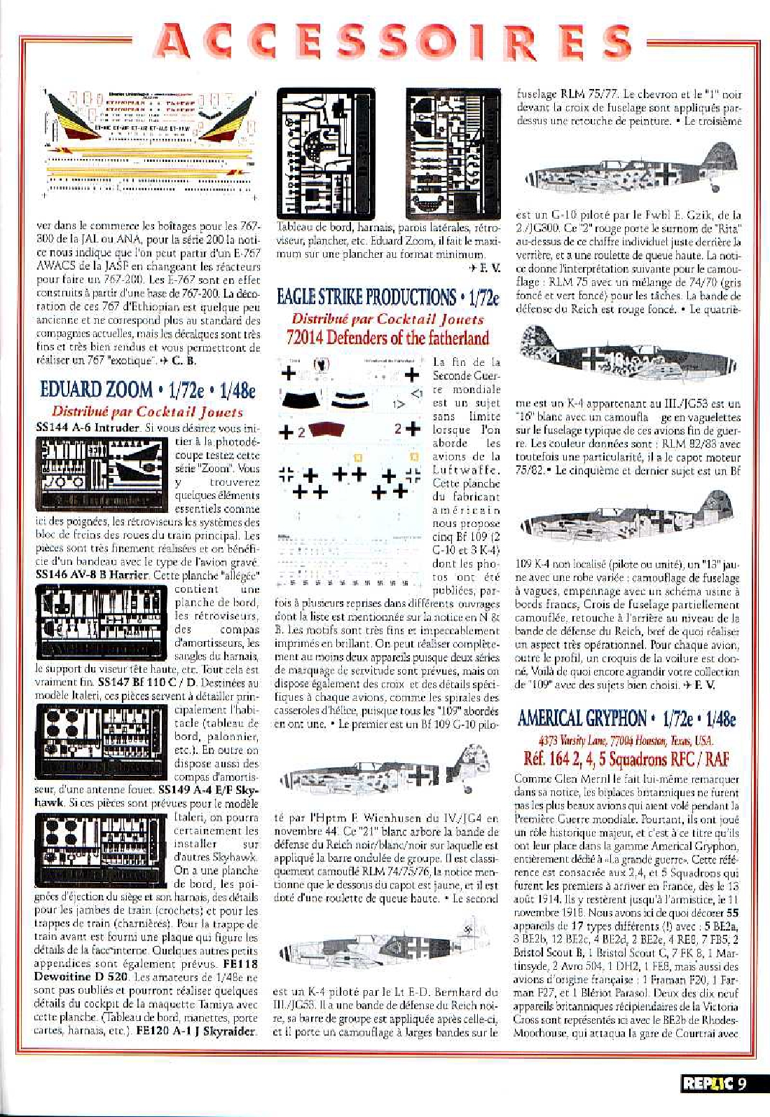 Replic 108 - Noratlas, Do-335, B-1B, Reznak